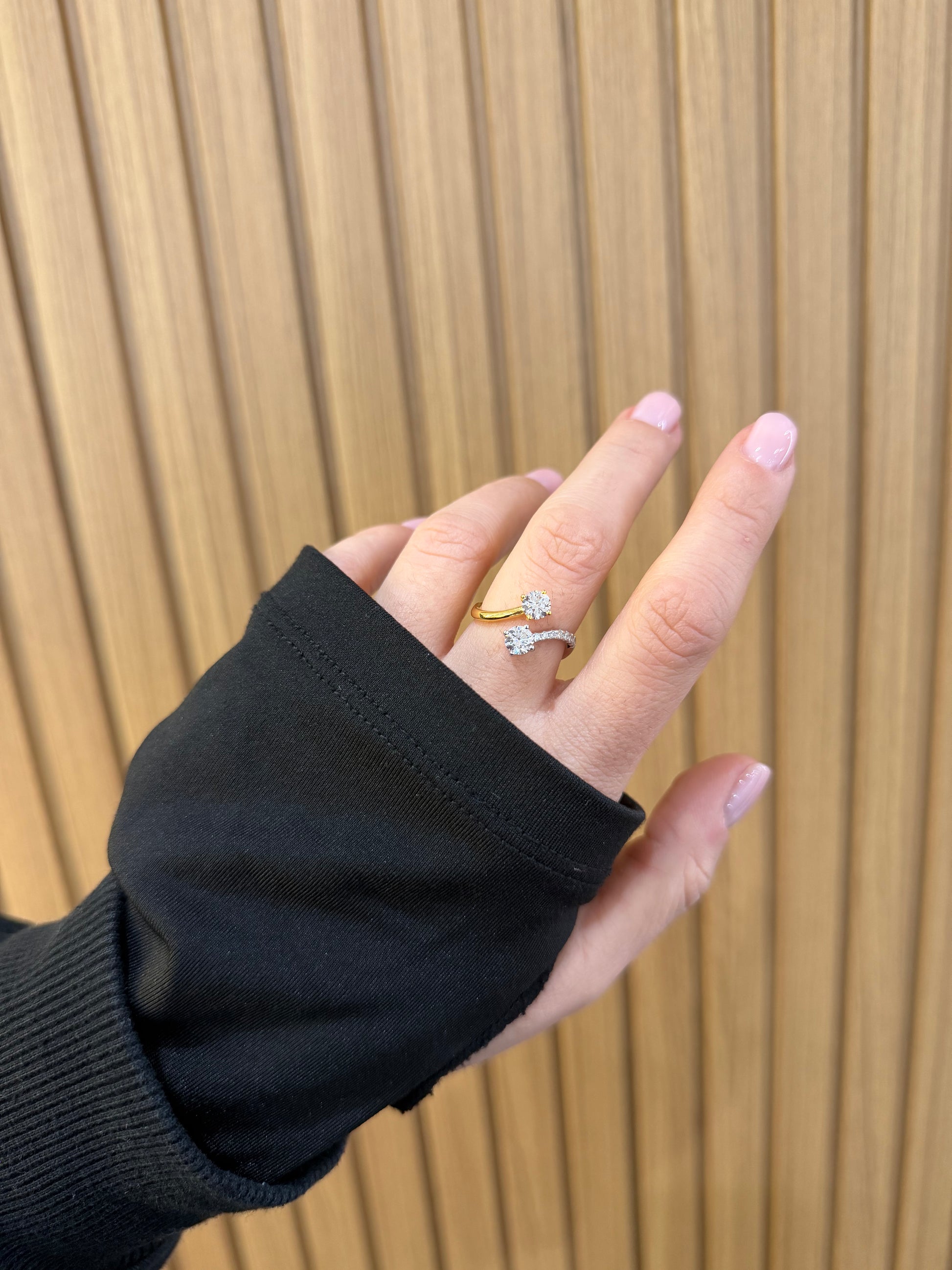 ANELLO BRIGHTER ARGENTO 925 BICOLORE