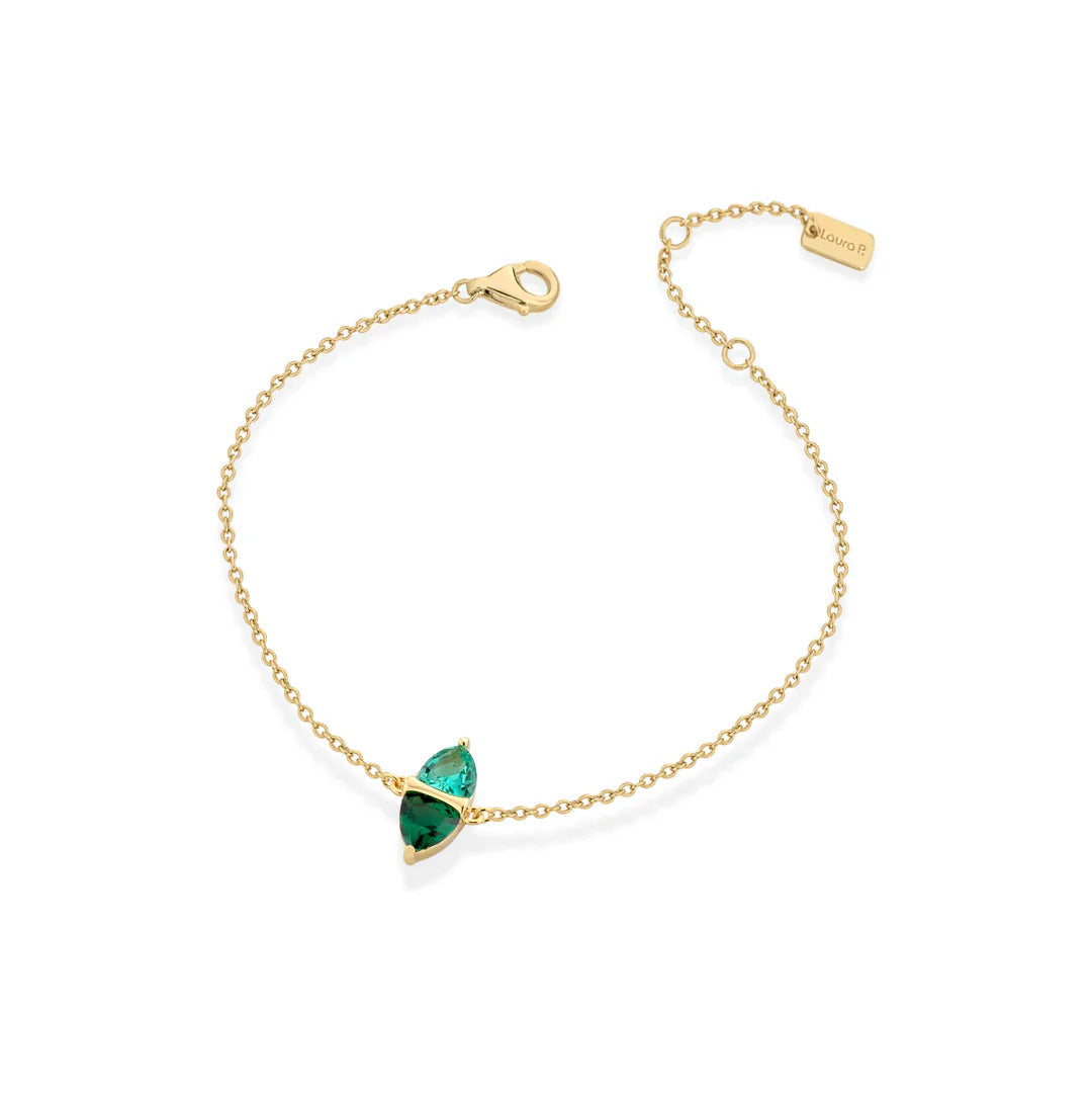 BRACCIALE LAURA P ARGENTO DORATO