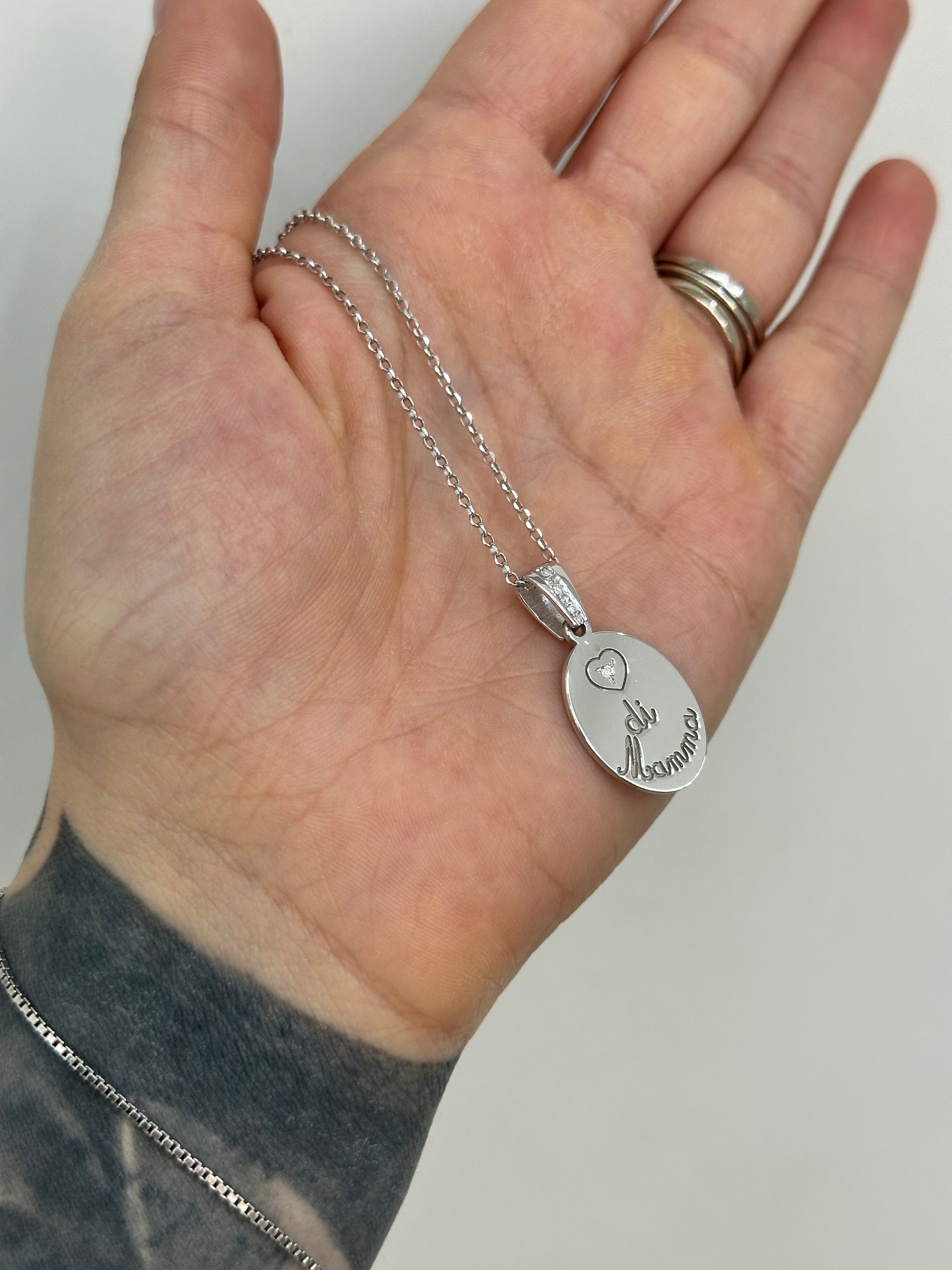 COLLANA CUORE DI MAMMA ARGENTO 925