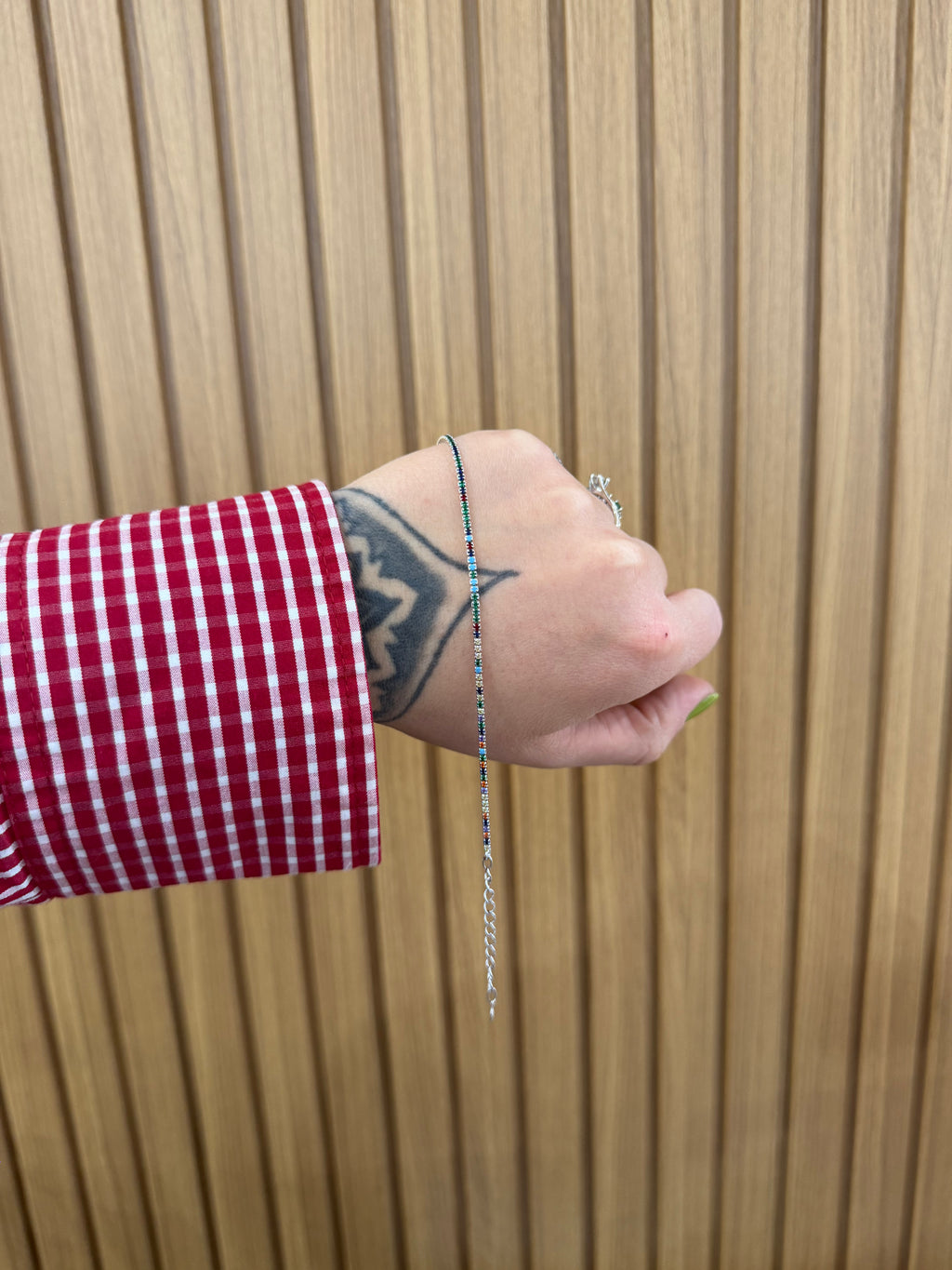 BRACCIALE MINI TENNIS MULTICOLOR ARGENTO 925