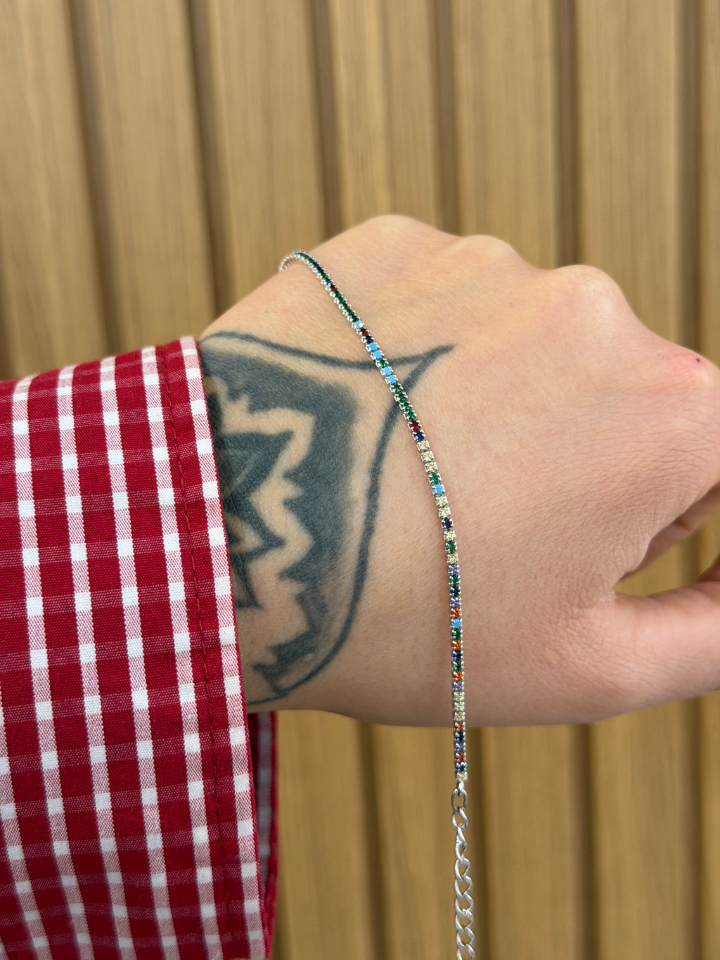 BRACCIALE MINI TENNIS MULTICOLOR ARGENTO 925