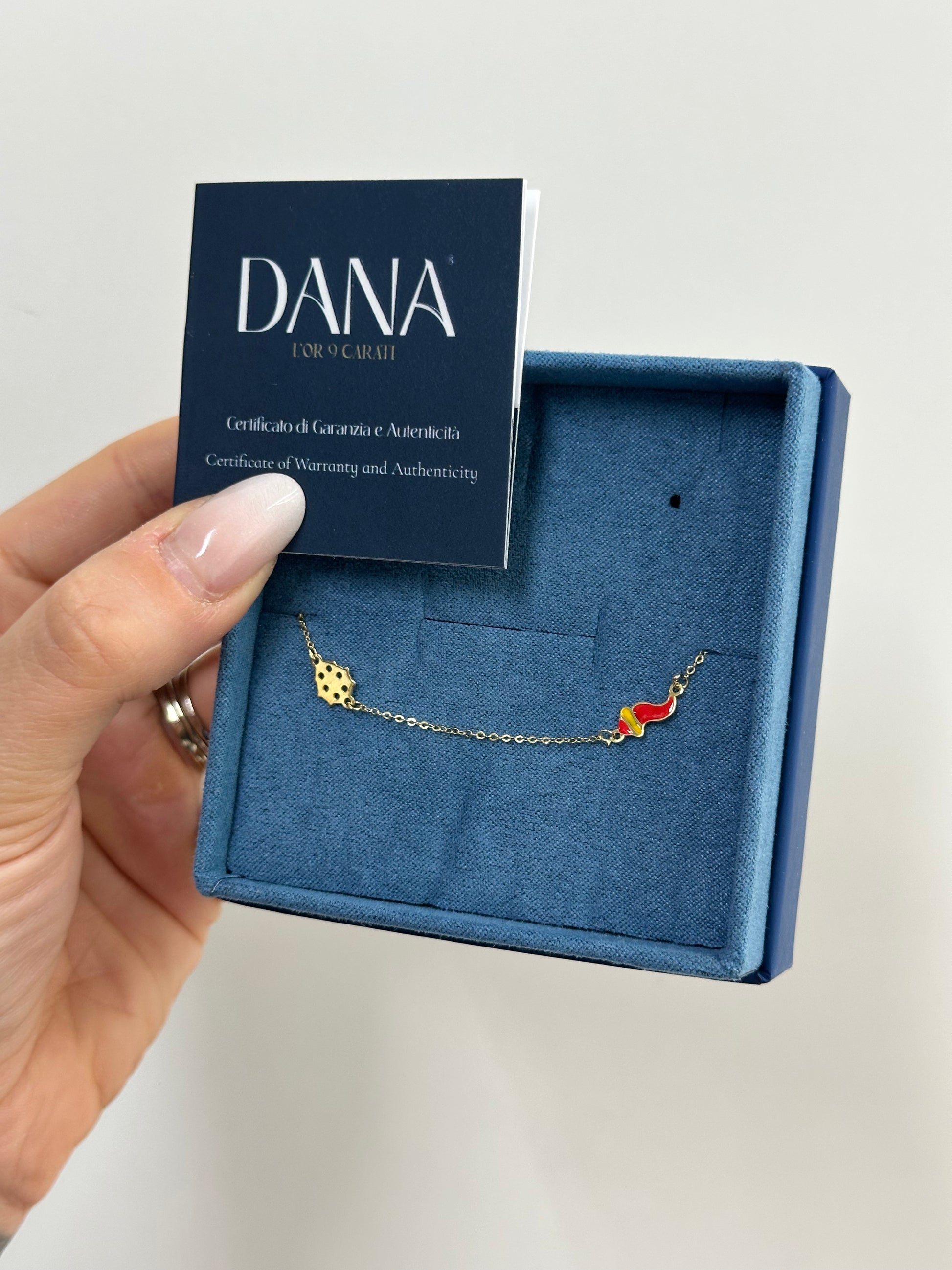 BRACCIALE SCARAMANTICO PER BIMBI ORO 9 CARATI