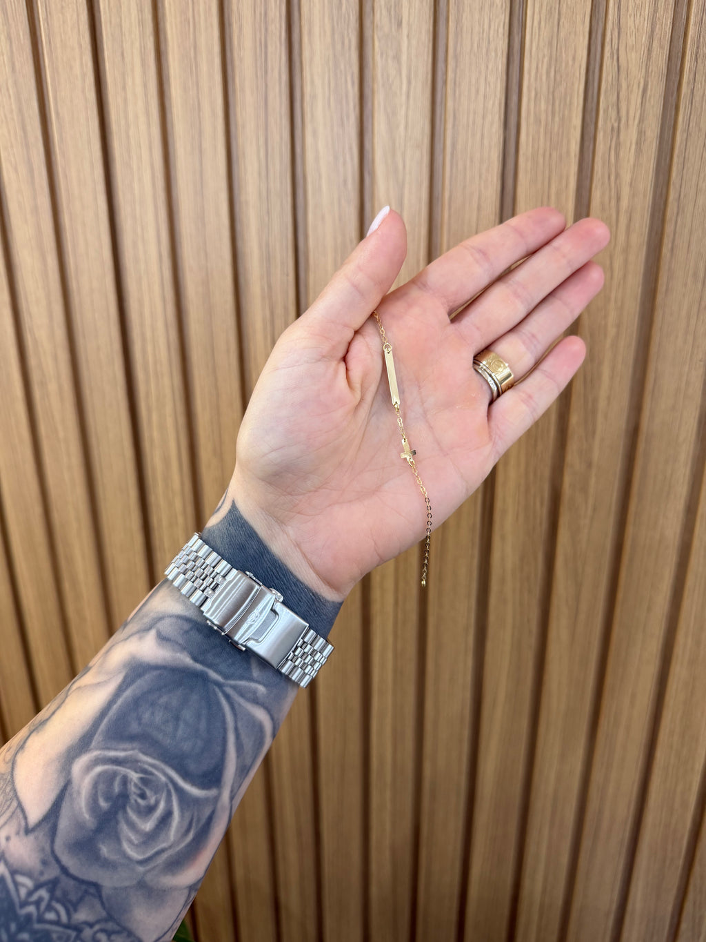 BRACCIALE BATTESIMALE CON CROCE ORO 18KT