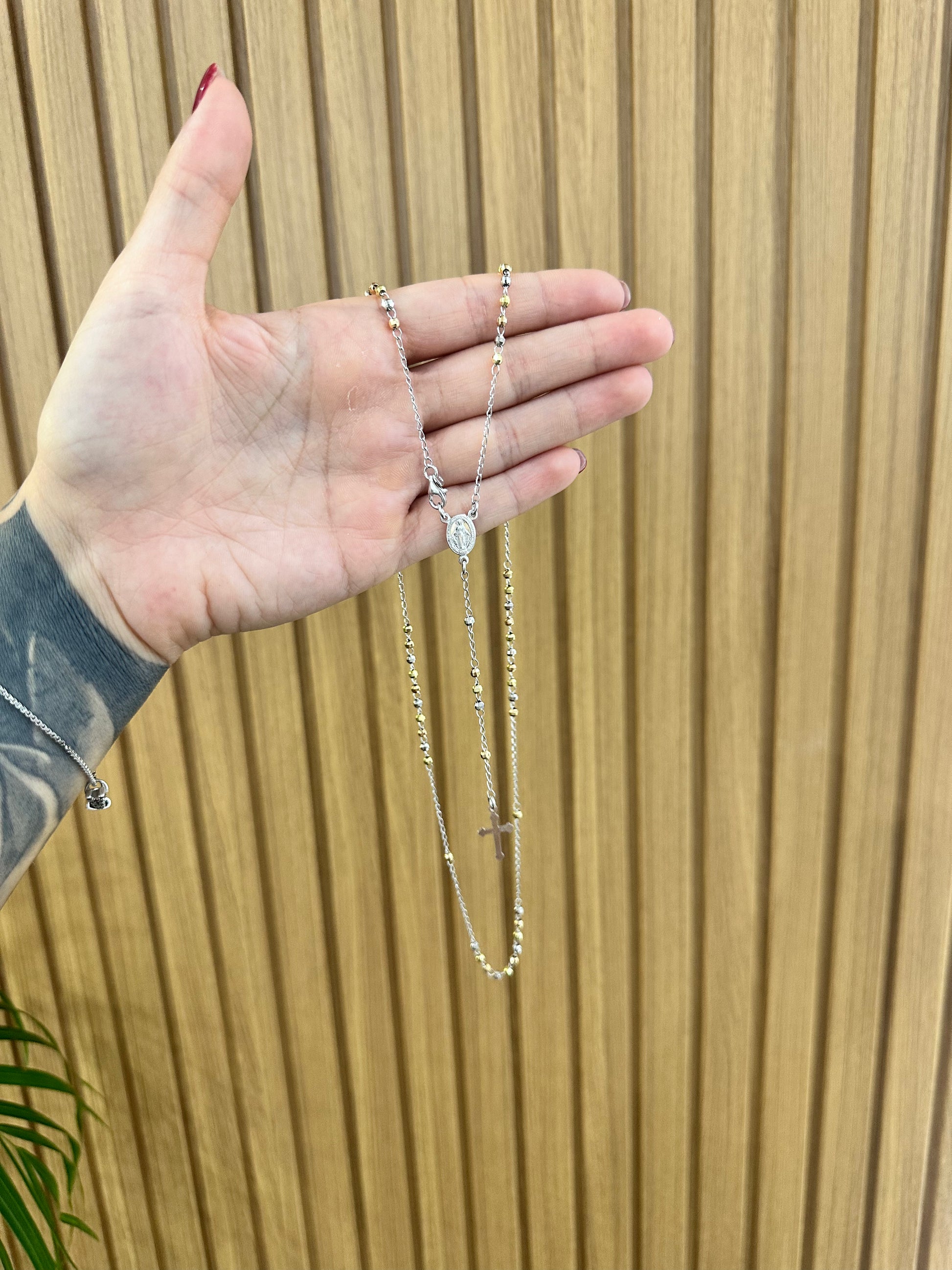 COLLANA ROSARIO MILLE LUCI ARGENTO 925