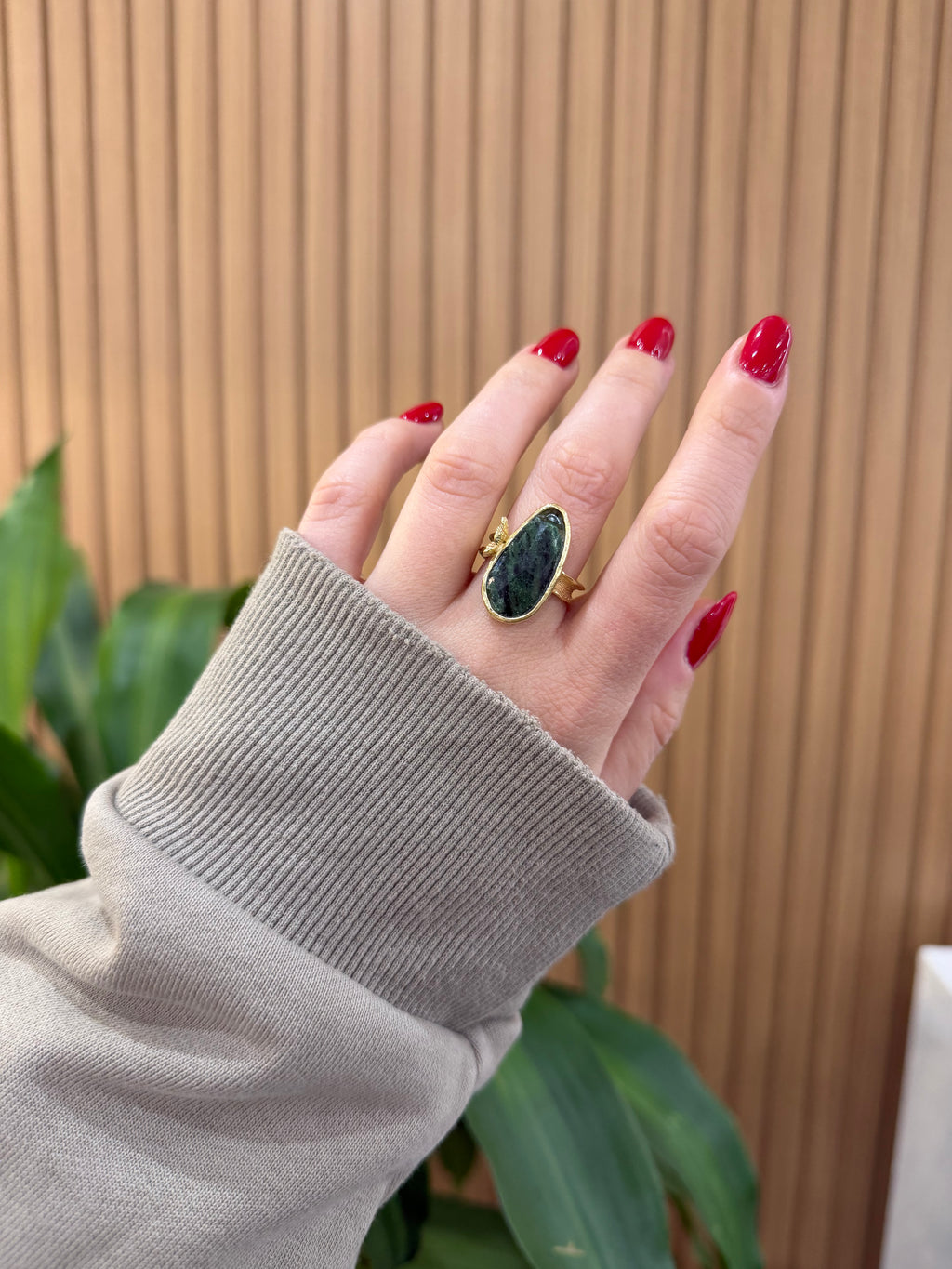 ANELLO FEDELE AGATA NATURALE ARGENTO 925