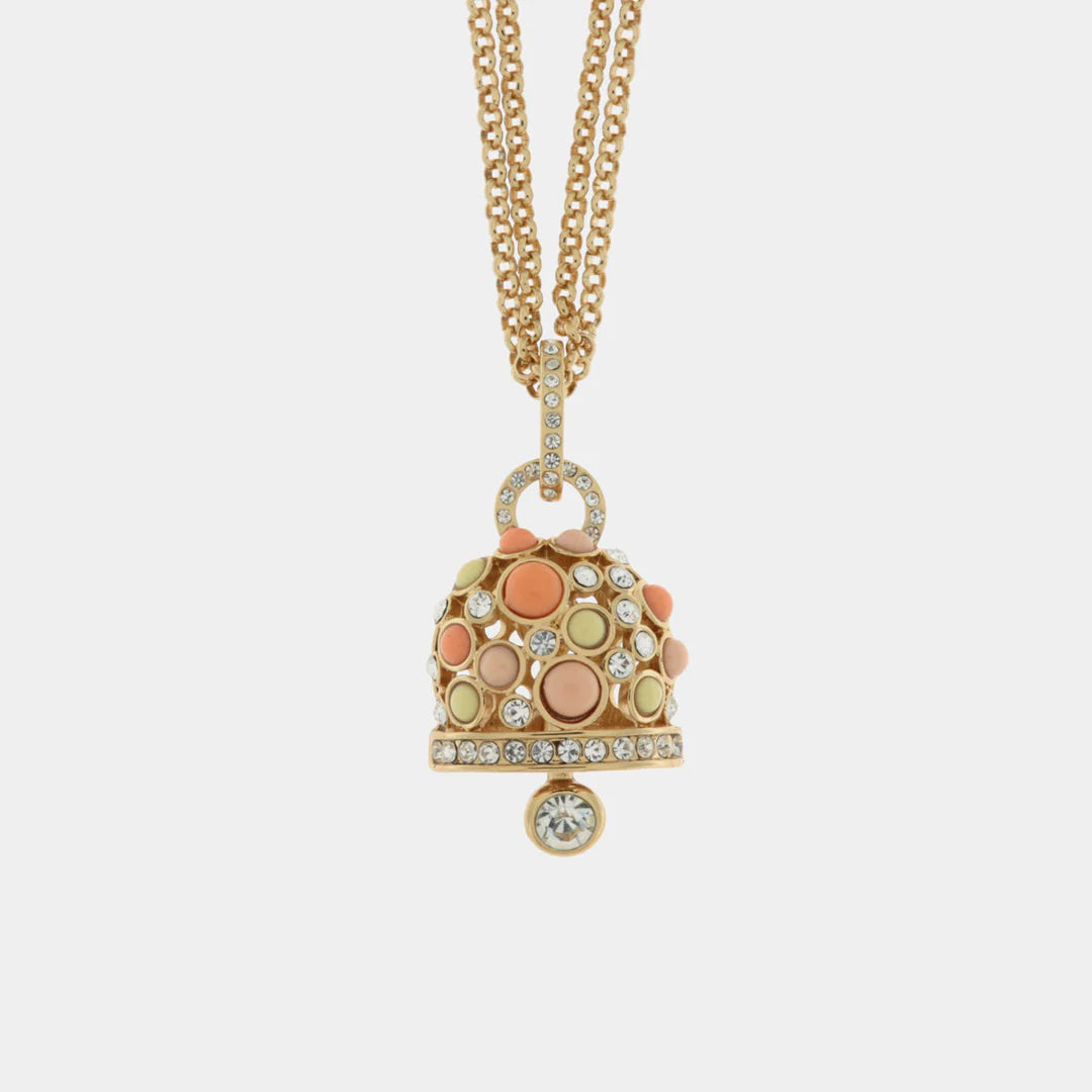 COLLANA AMO CAPRI CATENA MULTIFILO CON CAMPANA COLORATA
